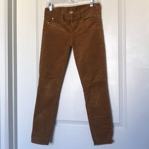 Mustard/Cognac Corduroy JCrew Jeans